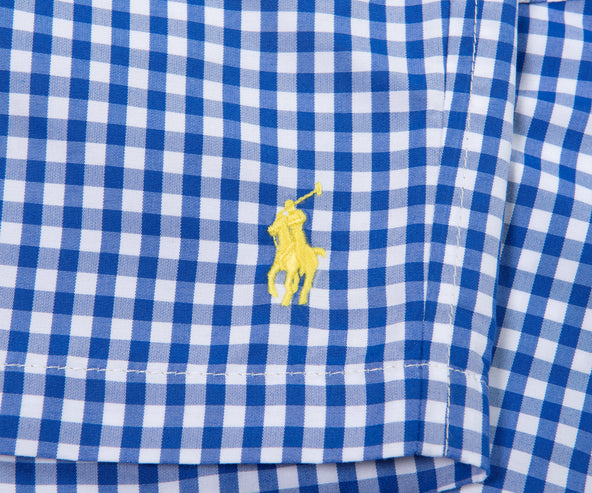 Polo Ralph Lauren Gingham Swim Shorts Blue/White