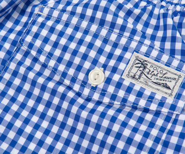 Polo Ralph Lauren Gingham Swim Shorts Blue/White