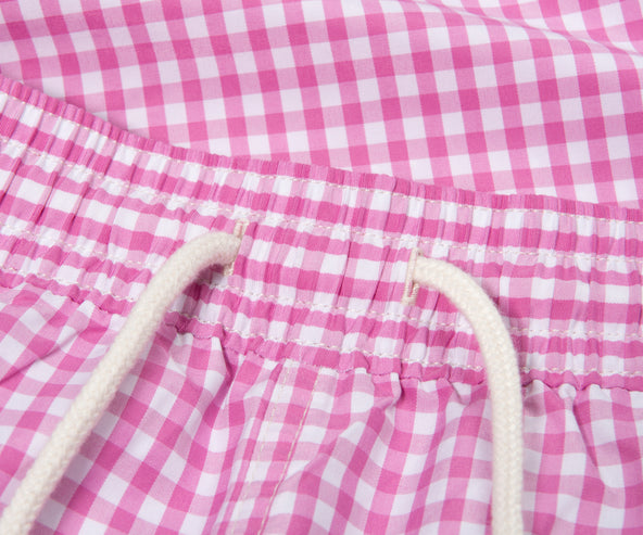 Polo Ralph Lauren Gingham Swim Shorts Pink/White