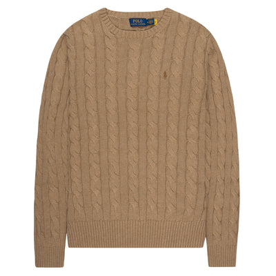 Polo Ralph Lauren Caramel Cotton Cable Knit Sweater