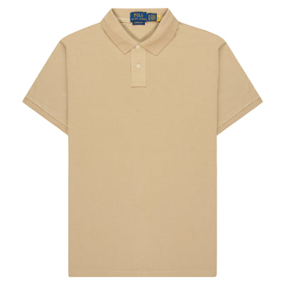 Polo Ralph Lauren Khaki Stretch Mesh Slim Fit Polo