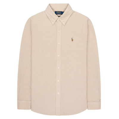Polo Ralph Lauren Beige Knit Oxford Shirt
