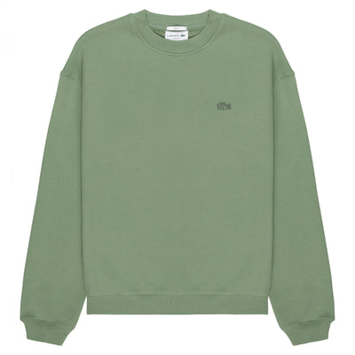 Lacoste Green Loose Fit Heavy Fleece Sweatshirt