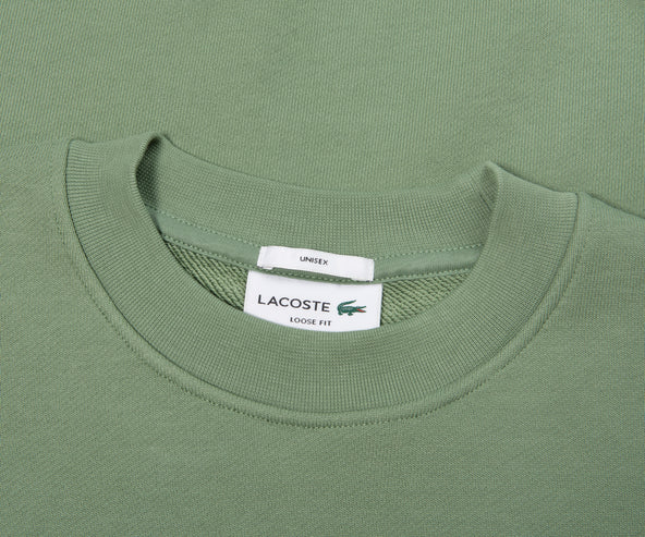 Lacoste Green Loose Fit Heavy Fleece Sweatshirt