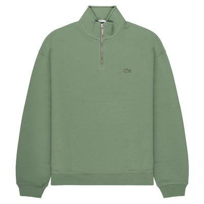 Lacoste Green Heavy Fleece Zipper Neck 1/4 Zip