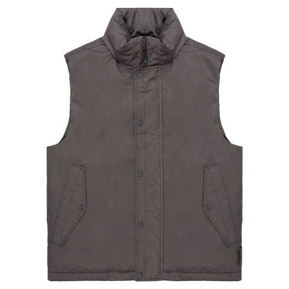 Stone Island Ghost Grey Performance Twill Wool TC Gilet