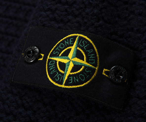 Stone Island Navy Chunky Knitted Sweater