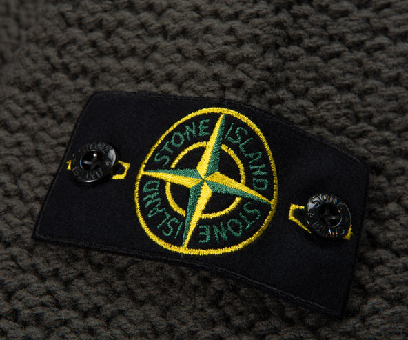 Stone Island Green Chunky Knitted Sweater