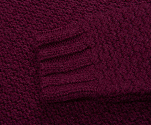 Stone Island Maroon Knitted Sweater