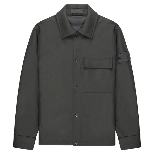 Stone Island Ghost Grey Fleece Overshirt
