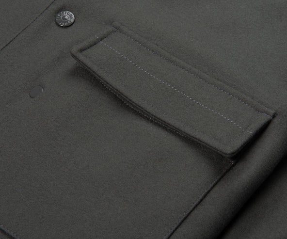 Stone Island Ghost Grey Fleece Overshirt