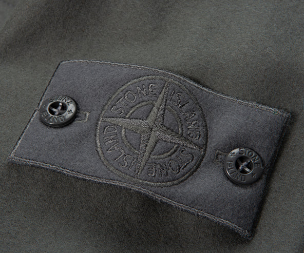 Stone Island Ghost Grey Fleece Overshirt