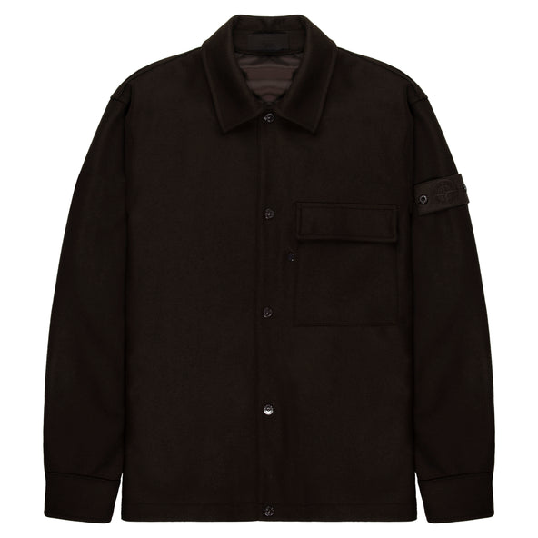 Stone Island Ghost Chocolate Fleece Overshirt
