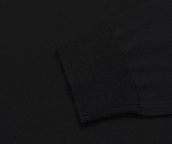 Polo Ralph Lauren Black Merino Wool Crewneck