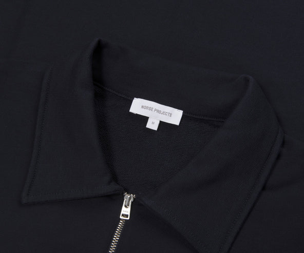 Norse Project Half Zip Navy