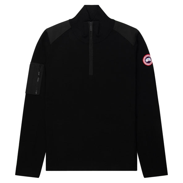 Canada Goose Black Stormont 1/4 Zip Sweater