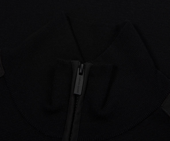 Canada Goose Black Stormont 1/4 Zip Sweater