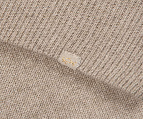 Paul & Shark Beige Knitted Roll Neck