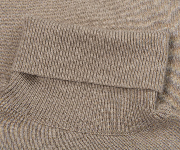 Paul & Shark Beige Knitted Roll Neck