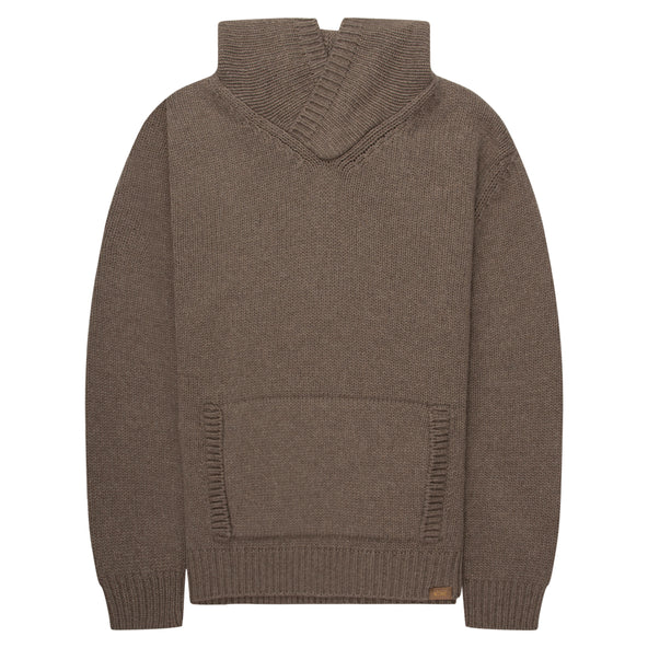 Paul & Shark Brown Knitted Hoodie