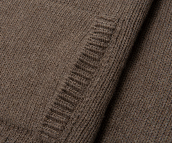 Paul & Shark Brown Knitted Hoodie