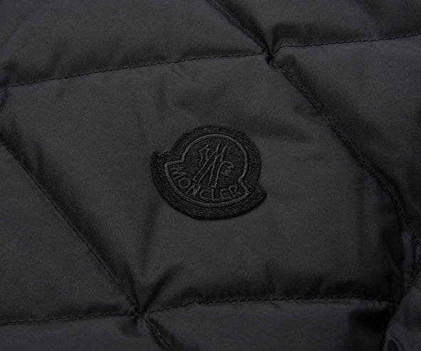 Moncler Lemnos Black Quilted Bomber Jacket