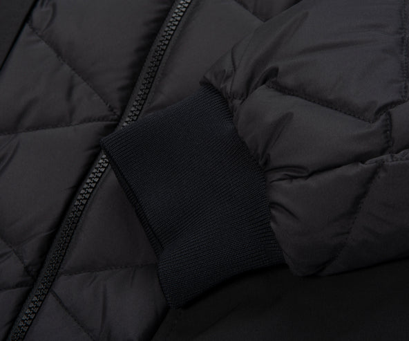 Moncler Lemnos Black Quilted Bomber Jacket