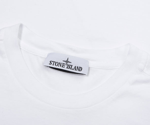 Stone Island White Box Logo T-Shirt