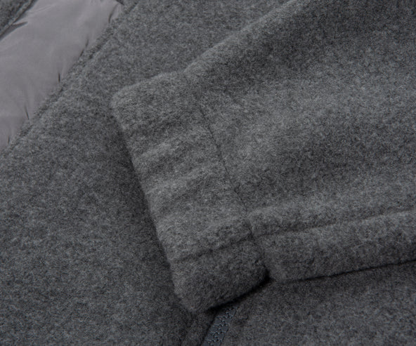 Moncler Grey Full-Zip Hybrid Fleece