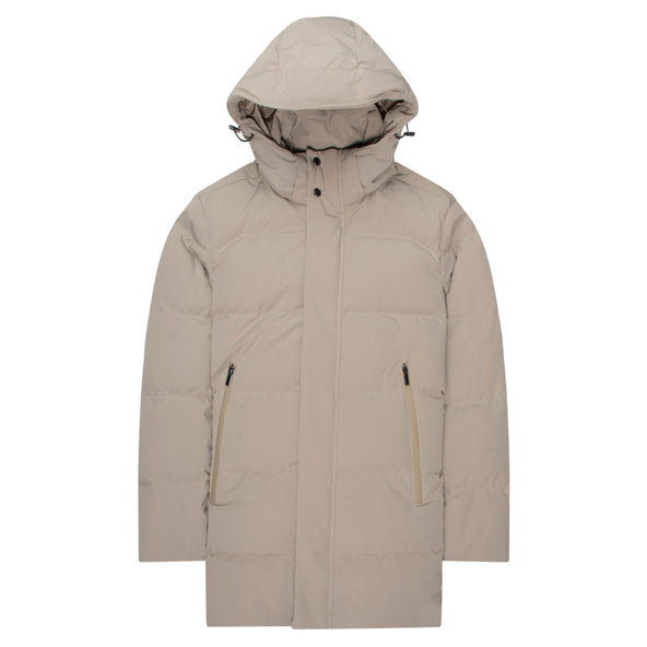Paul & Shark Typhoon Cream Hooded Puffer Coat