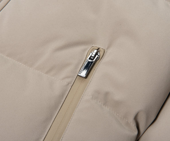 Paul & Shark Typhoon Cream Hooded Puffer Coat