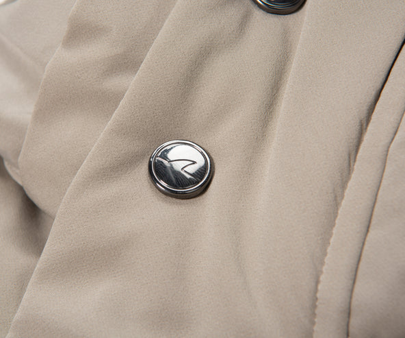 Paul & Shark Typhoon Cream Hooded Puffer Coat