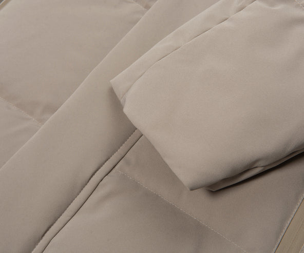 Paul & Shark Typhoon Cream Hooded Puffer Coat