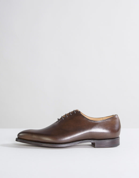 Crockett & Jones Alex Burnished Calf Leather Shoes Brown