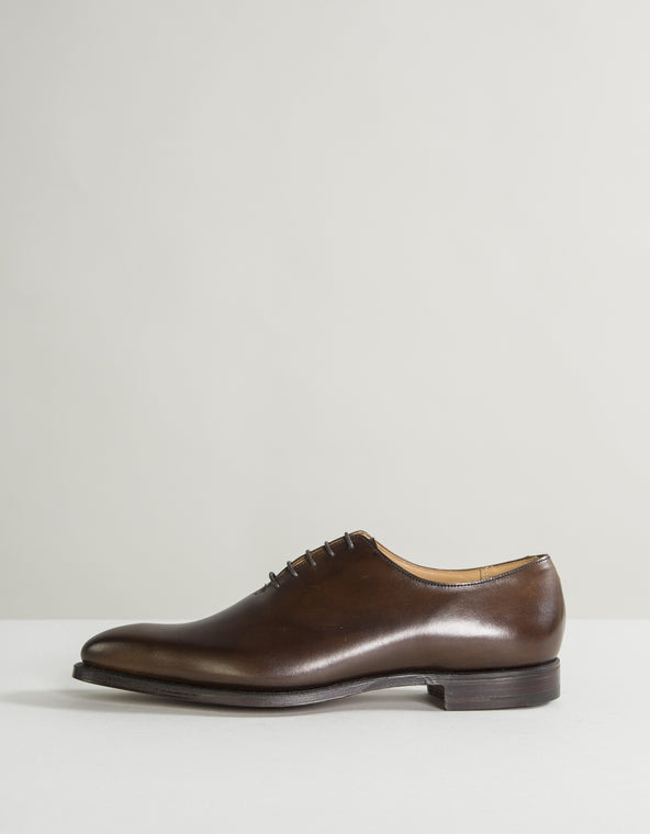Crockett & Jones Alex Burnished Calf Leather Shoes Brown