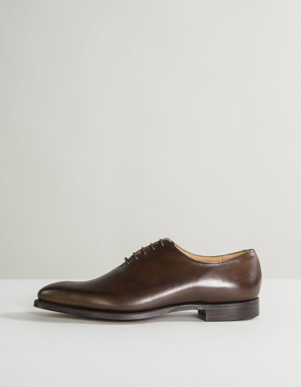 Crockett & Jones Alex Burnished Calf Leather Shoes Brown