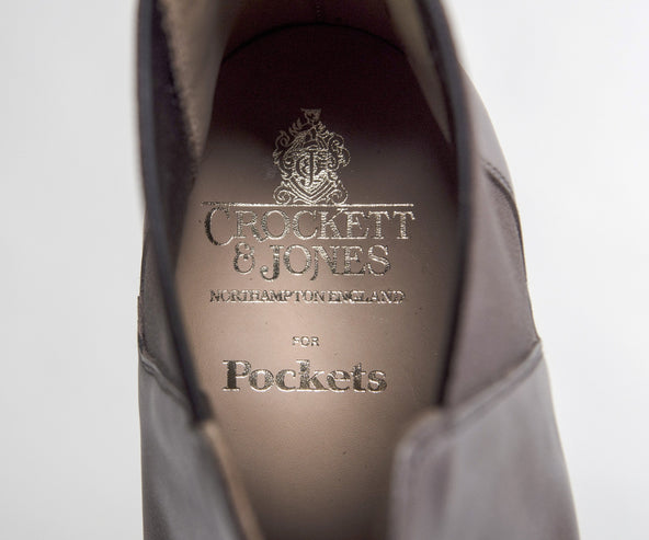 Crockett & Jones 'Chelsea VIII' Burnished Calf Leather Boots Dark Brown
