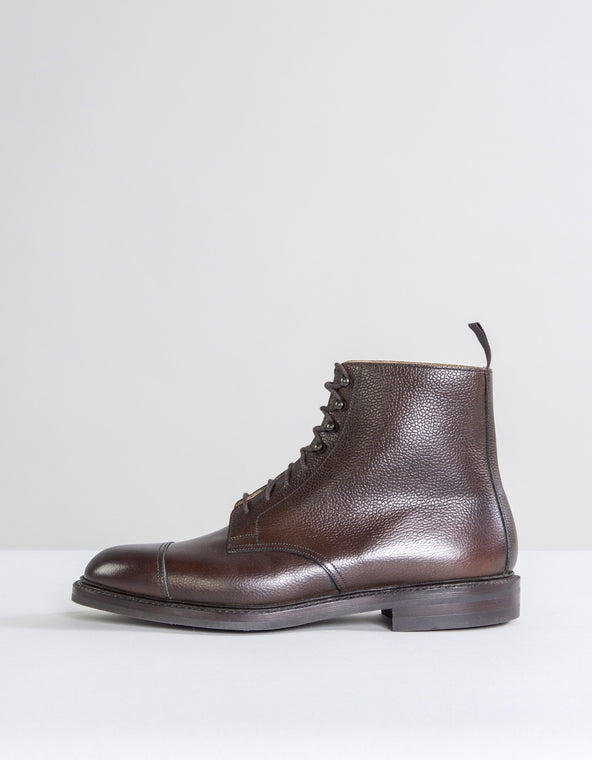 Crockett & Jones 'Coniston' Scotch Country Grain Boots Dark Brown