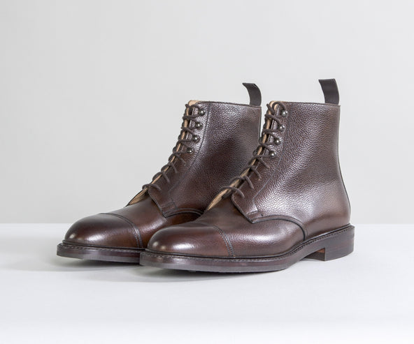 Crockett & Jones 'Coniston' Scotch Country Grain Boots Dark Brown