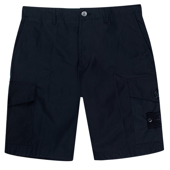 Stone Island Ghost Bermuda Cargo Shorts Navy