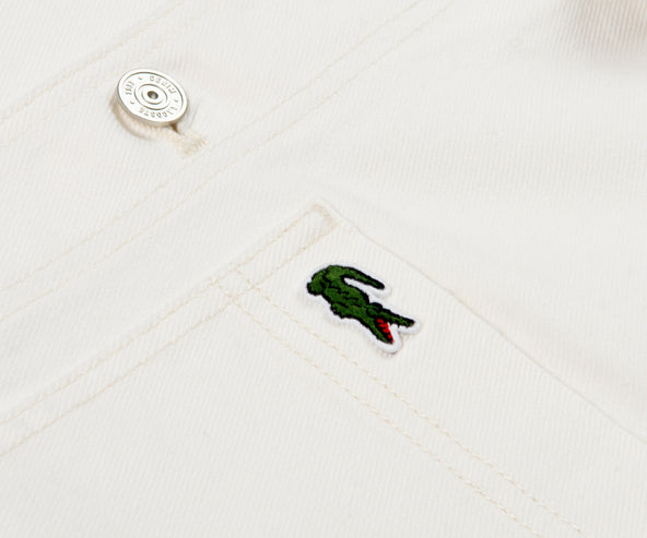Lacoste Oversized Denim Shaw Jacket White