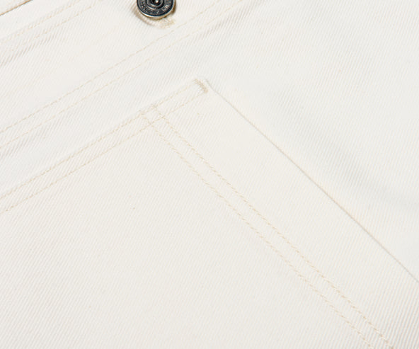 Lacoste Oversized Denim Shaw Jacket White
