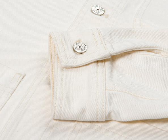 Lacoste Oversized Denim Shaw Jacket White