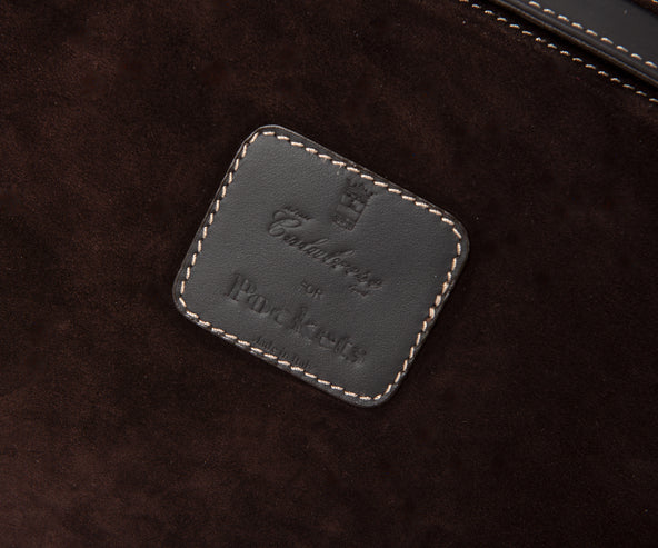 CALABRESE Lipari Suede Medium Bag Chocolate Brown