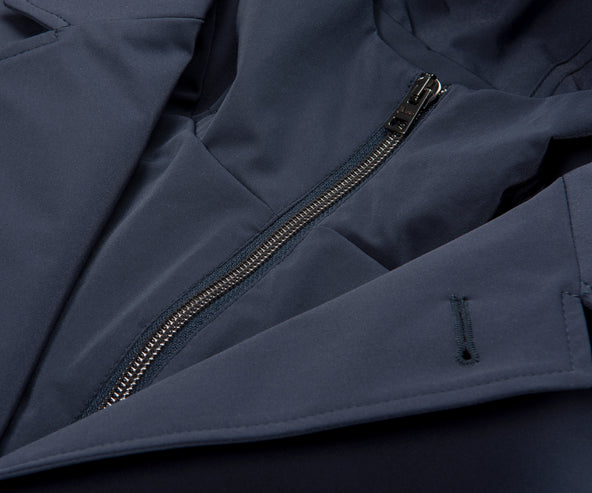 Herno Hooded Trench Coat Navy