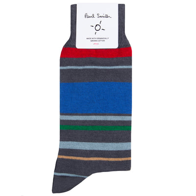Paul Smith Hendrick Striped Sock Grey/Multi