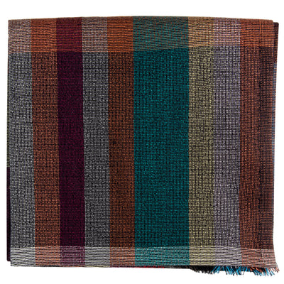 Paul Smith Checked Clashing Wool/Silk Scarf Multi