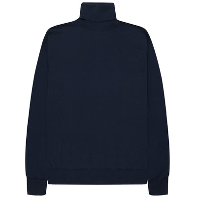 Canali Merino Wool Roll Neck Navy