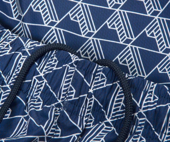 Lacoste Monogram Swim Shorts Navy/Green