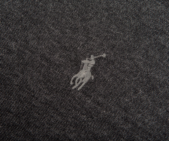 Polo Ralph Lauren Washable Wool Polo-Collar Jumper Dark Granite Heather